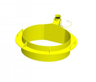 Manhole collar with 864 to 914 millimetre diameter