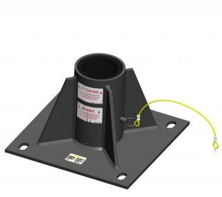 Centre mount floor adapter (Zinc plated)