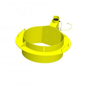 Manhole collar with 660 to 711 millimetre diameter