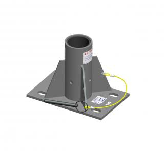 Centre mount floor adapter (zinc plated)