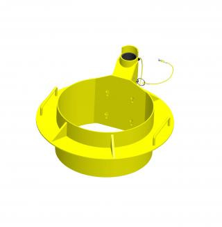 Manhole collar with 559 to 610 millimetre diameter