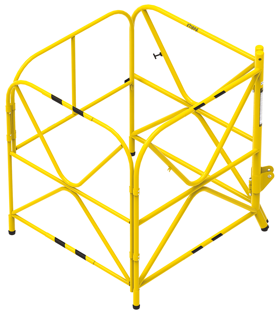 Manhole guard with integrated mast