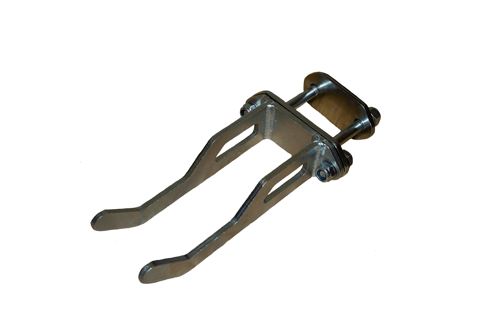 metal clamp for a tripod leg