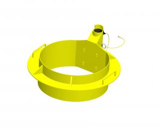 Manhole collar with 711 to 762 millimetre diameter