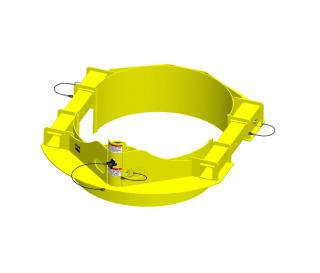 Adjustable manhole collar with 813 to 1067 millimetre diameter