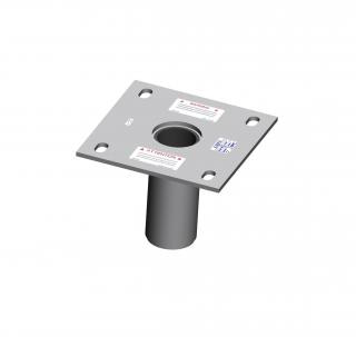 flush floor adapter (zinc plated)
